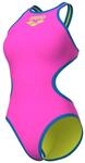 ARENA One Big Logo One Piece Damen Badeanzug, Schnell Trocknender Badeanzug,