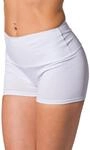 Alkato Damen Sport Shorts mit Hohem Bund | Alkato Sporthosen Hotpants Radlerhose
