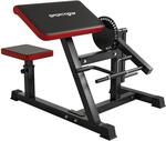 SPORTNOW Bizeps / Trizeps Curl Maschine Curlbank, 5-Stufiger Sitz, Schwarz 