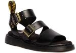 Dr. Martens 42329001 Damen Flache Sandalen Glattleder in schwarz - Gr. 39