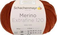 Schachenmayr Merino Extrafine 120, 9807552-00115, Farbe: Ziegel, Handstrickgarne