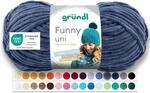 Gr&uuml;ndl Wolle Funny uni - dicke weiche Chenille Wolle zum H&auml;keln - H&auml;kelwolle -