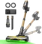 Ultenic Akku Staubsauger, 600W/55000Pa/ 65Min, Staubsauger Kabellos mit GreenEye