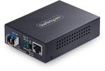 StarTech.com Gigabit Singlemode (SM) LC Glasfaser-Medienkonverter, 10, 100 oder