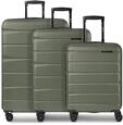 Franky Koffer-Set 3-teilig f&uuml;r Damen und Herren | Reise-Trolleys 51 x 30 x 76...