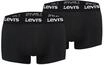 Levi's Herren Retropants Repeat Logo Trunk Boxershorts 2-er Pack, Farbe:Black,