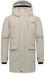 STONE HARBOUR Herren warmer langer Wintermantel mit magnetischer Abdeckleiste...