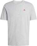 adidas Men's Color ICON Graphic T-Shirt, medium Grey Heather, M