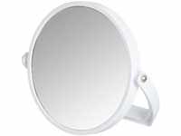WENKO Kosmetikspiegel Noale Weiß - neigbar, Spiegelfläche ø 15 cm 500 %