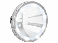 WENKO LED Leuchtspiegel Mosso - 3 Saugnäpfe, Spiegelfläche ø 11.5 cm 300 %