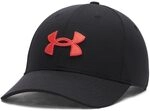 Under Armour Herren Blitzing Low Cap, Black/Venom Red, One Size