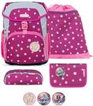Belmil Maxi Schulranzen Set 5-teilig mit Brustgurt (405-83/AG/S) (Starry Bubbles)