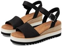 TOMS Damen Diana 10019743 Keilsandale, Schwarz, 40 EU