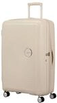 American Tourister Soundbox Spinner 77/28 TSA EXP Trolley Coconut Sand Creme