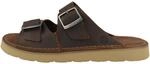 Clarks Solsbury Strap Mens Black Leather, 10.5
