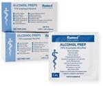 Romed Alkoholtupfer 65 x 30 mm, 2-lagig, Spar-Set 2 x 100 St&uuml;ck, hygienisch