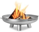 BBQ-Toro Edelstahl Feuerschale &Oslash; 70 cm | Silber | Outdoor Feuerstelle mit DREI