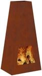vidaXL Feuerstelle Rostoptik 50 x 35 x 100 cm Wetterfeststahl | Hergestellt aus