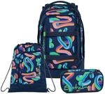 Satch Pack Schulrucksack Set 3tlg. inkl. Schlamperbox und Sportbeutel (Crazy Twist)