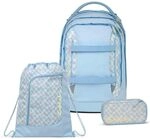 Satch Pack Schulrucksack Set 3tlg. inkl. Schlamperbox und Sportbeutel (Summer...