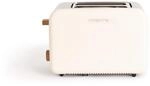 CREATE/TOAST RETRO/Toaster Cremewei&szlig; / 6 Leistungsstufen, Kr&uuml;melschublade,
