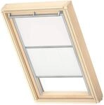 VELUX Verdunkelung Plus, Grauer F&uuml;hrungsschiene, F06, Wei&szlig; | Verdunkelung oder