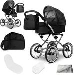 Bergsteiger Venedig Nostalgie Kombikinderwagen 2-in-1 Babywanne | Komfortabler Buggy