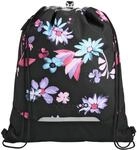 coocazoo Turnbeutel &bdquo;Floral Artnight&rdquo;, schwarz - blau, mit...