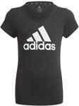 adidas M&auml;dchen Essentials T-Shirt, Black/White, 164