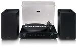 Lenco LS-700BK High-Power HiFi-Plattenspieler mit Lautsprechern, Bluetooth und 2M