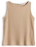 OPUS Damen Top | Jerseytop in Rippstruktur Regular Fit golden beige, 42