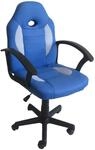 HTI-Line Drehstuhl Daytona Junior Racingsessel Gamerstuhl B&uuml;rostuhl Blau