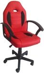 HTI-Line Drehstuhl Daytona Junior Racingsessel Gamerstuhl B&uuml;rostuhl Rot