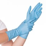 [50 St&uuml;ck] Hygostar Nitrilhandschuhe EXTRA SAFE SUPERLONG puderfrei