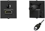 BACHMANN Rahmen 1xHDMI 90&deg;+1xMiniklinke