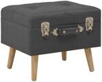 vidaXL Hocker mit Stauraum Sitzhocker Fu&szlig;hocker Polsterhocker Sitzbank Sitzpouf Pouf