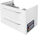 FACKELMANN Waschtischunterschrank Milano/Badschrank mit Soft-Close-System/Ma&szlig;e...
