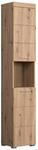 trendteam smart living - Amanda - Hochschrank - Eiche - Badezimmerschrank mit 2