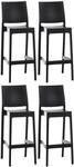 CLP 4er Set Barhocker Maya Aus Wetterbest&auml;ndigem Kunststoff I 4X Tresenhocker...