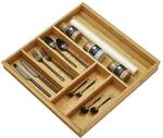 Orga-Box-1 BAMBUS Besteckeinsatz mit 6 F&auml;chern f&uuml;r Blum Tandembox/Antaro...