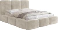 WFL GROUP Polsterbett 140x200 mit Bettkasten & Metall-Lattenrost &ndash;...
