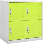 vidaXL Schlie&szlig;fachschrank Umkleideschrank Stahlschrank Metallschrank...