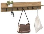 vidaXL Wandmontierter Kleiderst&auml;nder Artisan-Eiche 100 x 10.5 x 18 cm, Flurm&ouml;bel