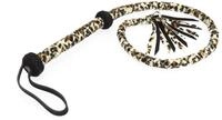 Erotic Fashion ra7938 Bullwhip, Leopard-schwarzes Leder, 1er-Pack (1 x 1 St&uuml;ck)