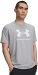 Under Armour UA Sportstyle Logo Update SS - Steel Light Heather/White - 3XL