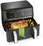 GOURMETmaxx Hei&szlig;luftfritteuse AirGenius 10L | 2x5L Airfryer Vario-Kammer |...