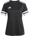 adidas Damen Squadra25 Jersey Short Sleeve Shirt, Black/White, M