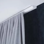 SN DECO - Objektschiene SC Set 1-l&auml;ufig wei&szlig;, Innenlauf, Vorhangschiene (200 cm)