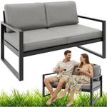 Beautysofa24 Stella Gartensofa 2-Sitzer Metall inkl. Kissen Wetterfest Outdoor...