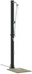 vidaXL Au&szlig;en Solardusche Schwarz 217 cm PVC und Aluminium, Garten und Terrasse,